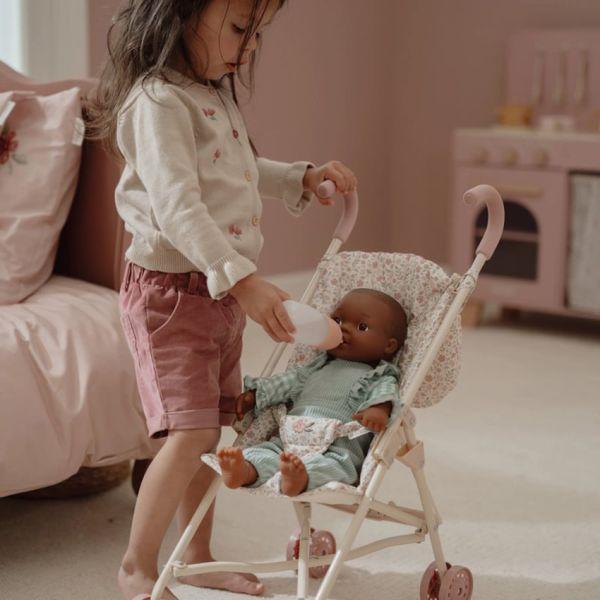 Little Dutch Puppenbuggy weiss Soft Flowers - faltbar LD4585