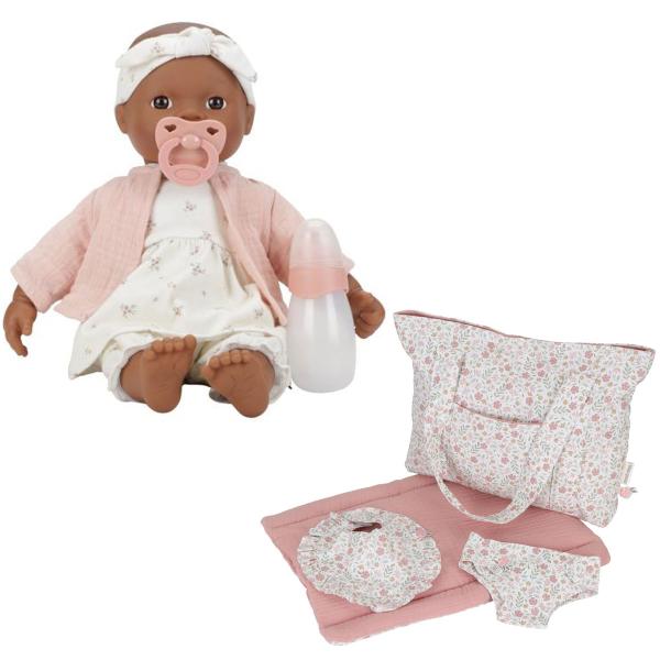 Little Dutch Baby-Puppe Noa mit Puppenwickeltasche Soft Flowers Bundle