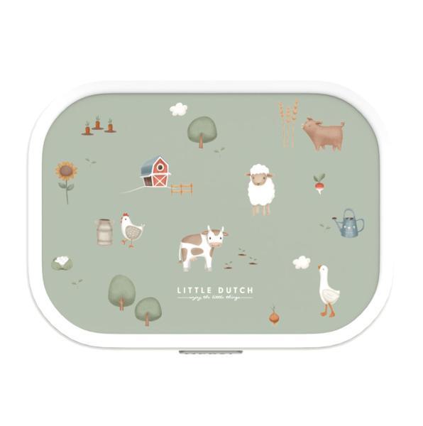 Little Dutch Lunchbox Little Farm grün - 750 ml Inhalt Mepal - Bento - Brotdose