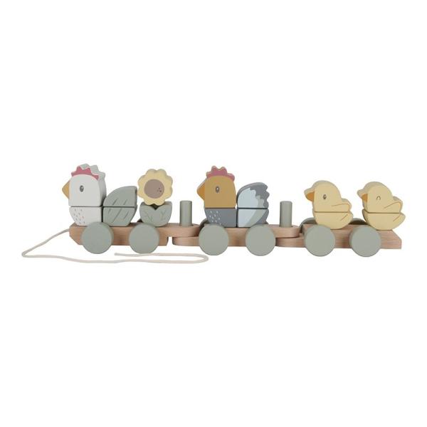 Little Dutch Eisenbahn mit Steck-Formen Huhn Little Dutch Eisenbahn mit Steck-Formen Huhn