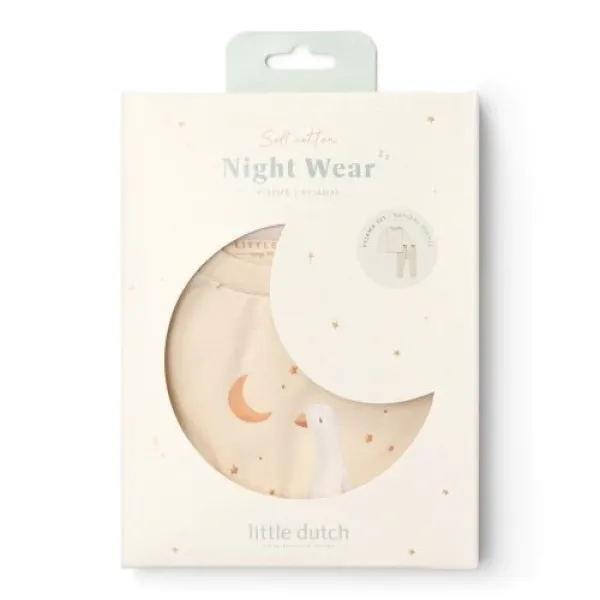 Little Dutch 2-teiliger Schlafanzug Little Goose - Sand