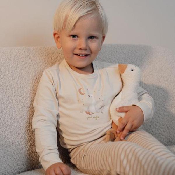 Little Dutch 2-teiliger Schlafanzug Little Goose - Sand