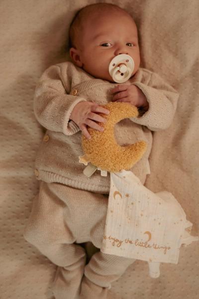 Baby Geschenkbox beige mit weichem Kuscheltuch Newborn Naturals