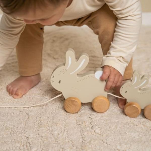 Little Dutch Hase Nachziehtier Baby Bunny - Holz Kaninchen Little Dutch Hase Nachziehtier Baby Bunny - Holz Kaninchen