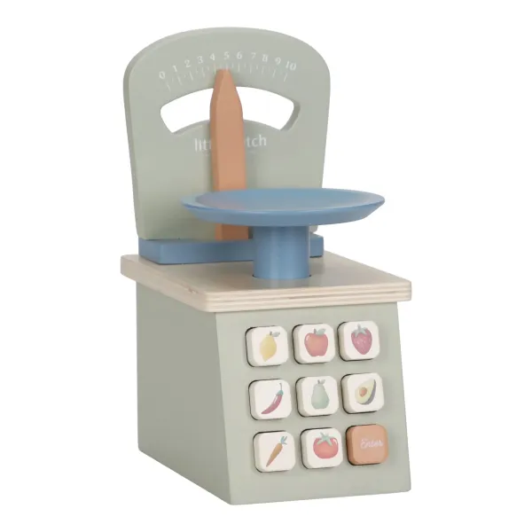 Little Dutch Holzspielwaage Grün – Spielküche Zubehör LD2502
