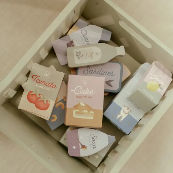 Geschenkidee: Little Dutch Einkaufswagen aus Holz für Kinder