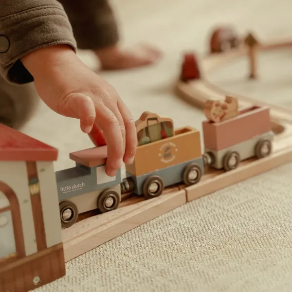 Little Dutch Holz-Eisenbahn XL FSC - Starter-Set LD2540 Little Dutch Holz-Eisenbahn XL FSC - Starter-Set LD2540