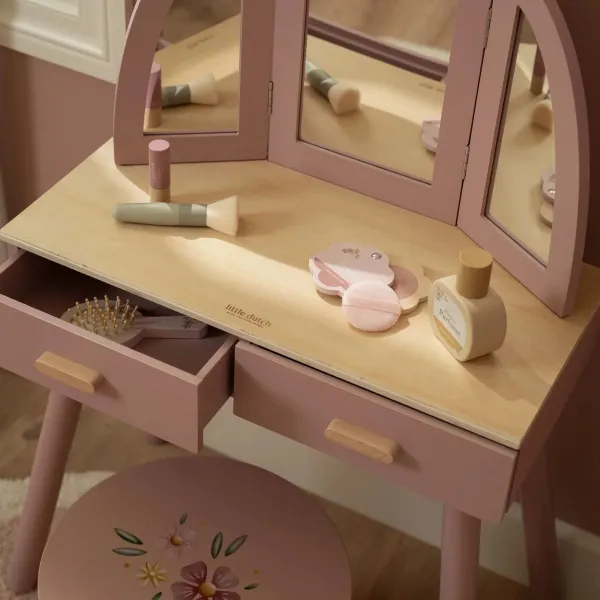 Holz Schminktisch Kinderzimmer – Little Dutch Essentials LD2512