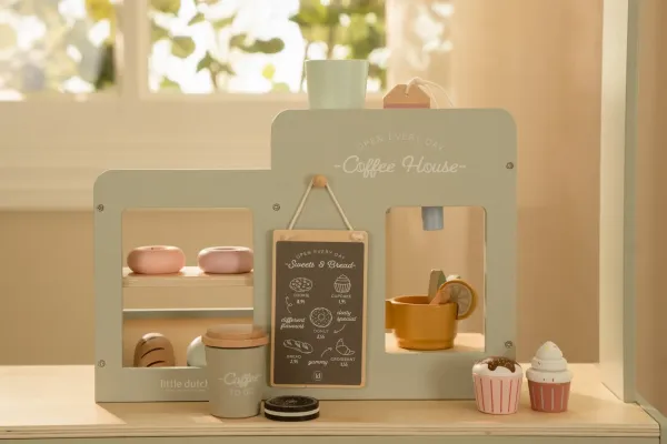 Kleine Café-Ecke aus Holz für Kinder – Little Dutch LD2508 Kleine Café-Ecke aus Holz für Kinder – Little Dutch LD2508