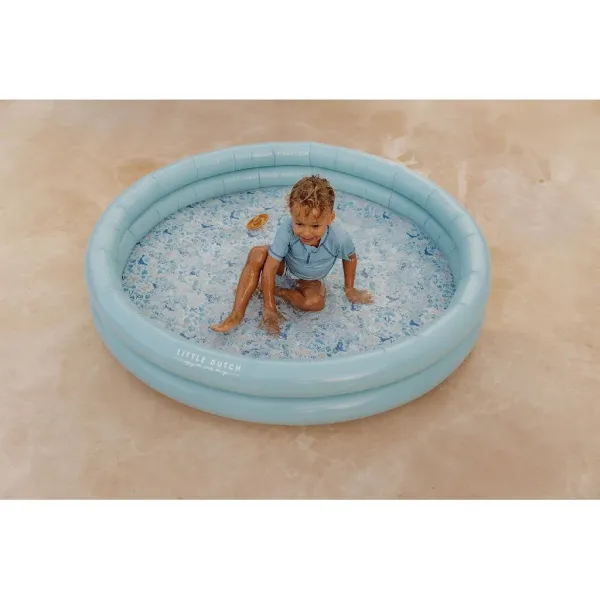Aufblasbarer Pool Ocean Dreams blau 150 cm Little Dutch Schwimmbecken