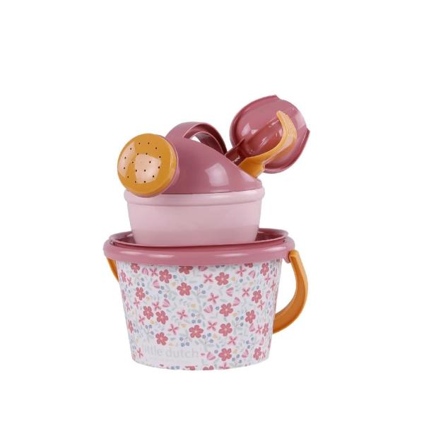 Little Dutch rosa Strandset Pink Flowers 5 Teilig Little Dutch rosa Strandset Pink Flowers 5 Teilig