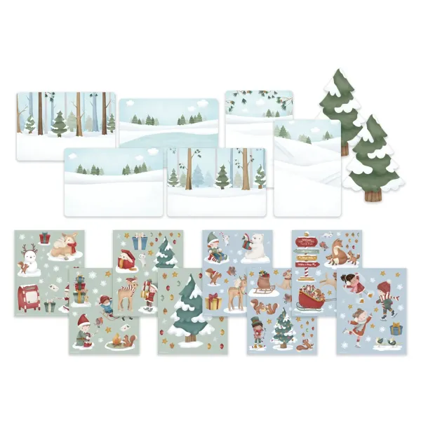Little Dutch Sticker Weihnachtskarten - Essentials  126640
