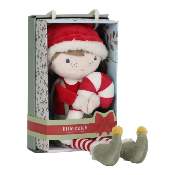 Little Dutch Weihnachtspuppe Jim - Rot - Weihnachten mit Zuckerstange Little Dutch Weihnachtspuppe Jim - Rot - Weihnachten mit Zuckerstange