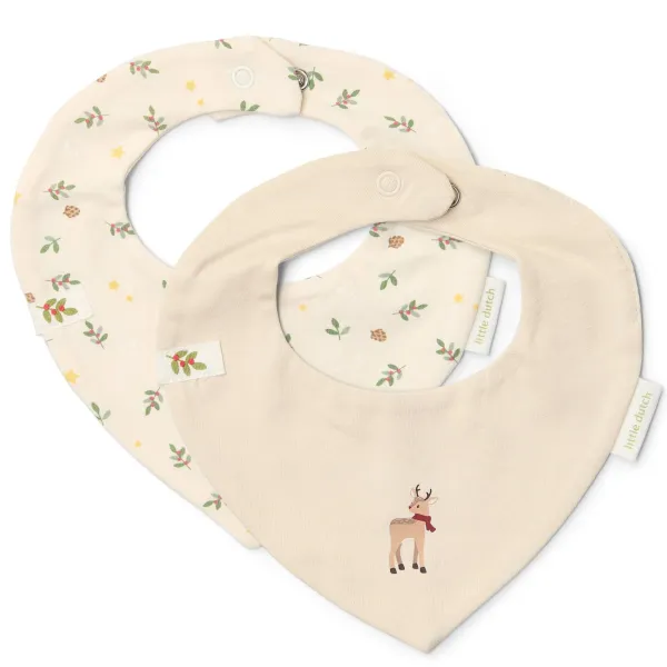 Little Dutch 2er-Pack Weihnachtslätzchen Bandana Little Christmas