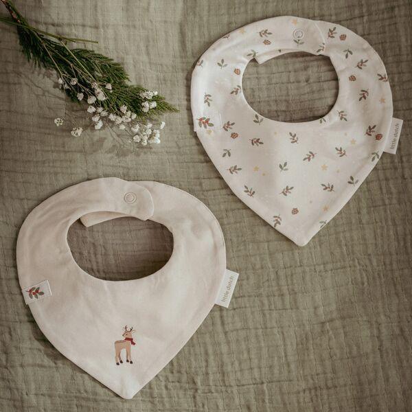 Little Dutch 2er-Pack Weihnachtslätzchen Bandana Little Christmas