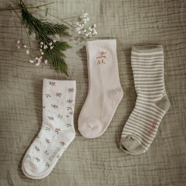 Dein Kleines feiert die Feiertage stilvoll mit den niedlichen Little Christmas Socken von Little Dutch