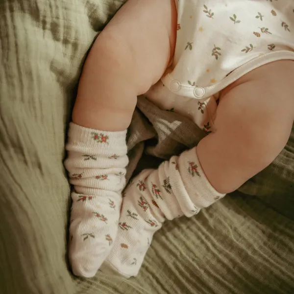 Little Dutch Christmas 3er-Pack Weihnachtssocken – Beige