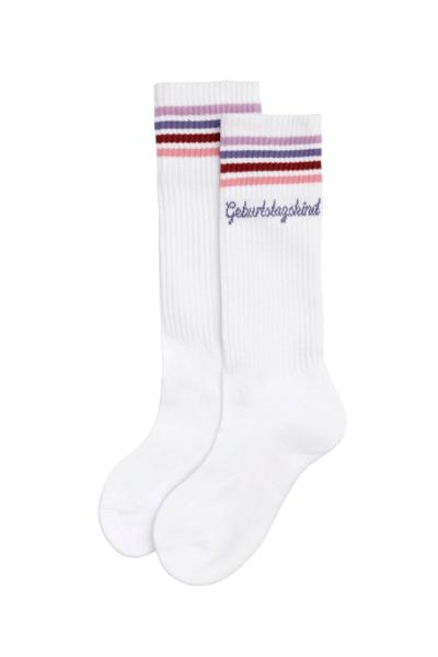 Loones Geburtstagskind Socken Mädchen - lilac