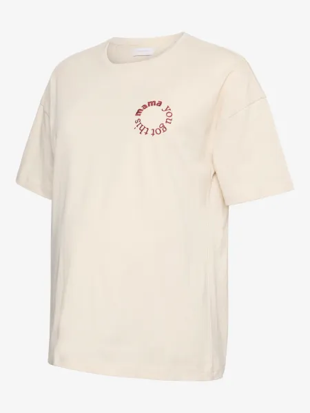 Mama trägt Motherhood T-Shirt mit „You Got This“-Print aus Bio-Baumwolle