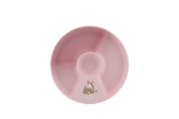 Little Dutch rosa Kinderteller mit Unterteilung - Fairy Garden Mepal Mio 