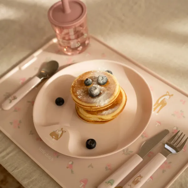 Little Dutch rosa Kinder Besteck Set Mio Mepal 3er Set - Fairy Garden