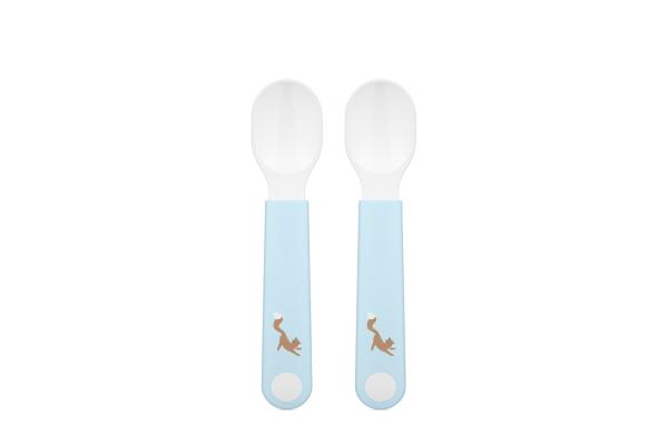 Little Dutch Fütterlöffel Mepal Mio 2-teilig blau - Forest Friends Babylöffel