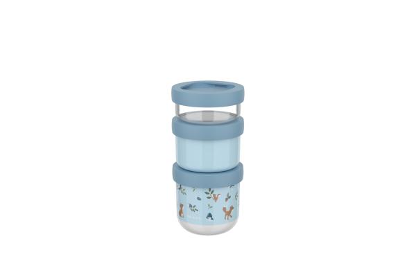 Little Dutch Snackbox blau stapelbar Mepal Mio 3-teilig - Forest Friends Little Dutch Snackbox blau stapelbar Mepal Mio 3-teilig - Forest Friends