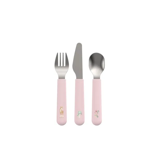 Little Dutch rosa Kinder Besteck Set Mio Mepal 3er Set - Fairy Garden