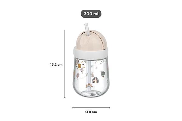 Little Dutch rosa Strohhalmbecher Mepal Mio 300 ml - Fairy Garden
