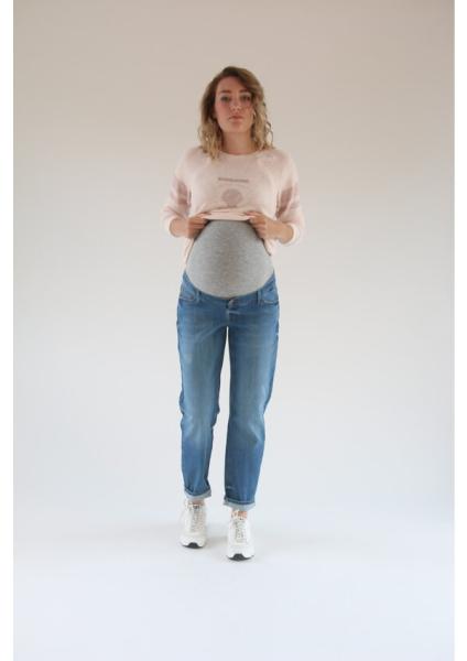 Love2wait Jeans Norah - coole Mom-Fit Umstandsjeans dunkle Waschung Love2wait Jeans Norah - coole Mom-Fit Umstandsjeans dunkle Waschung