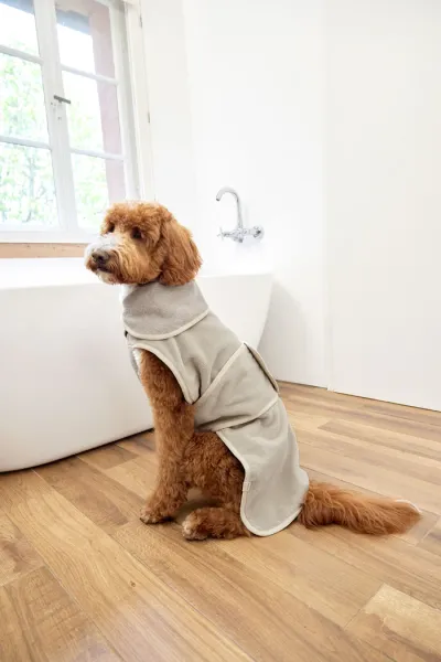 Hundebademantel beige Robi - PALOPA Hundebademantel beige Robi - PALOPA