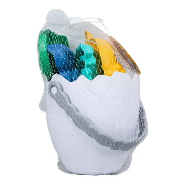 7-teiliges Dino Strandset für Kinder – Eimer, Schaufel & Dinoformen