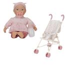 Little Dutch Puppen Spiel Set - Lily und weissen Puppenbuggy - Bundle