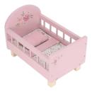 Little Dutch Puppenbett aus FSC Holz mit Textilien