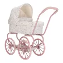 Little Dutch Metall Puppenwagen Soft Flowers in Rosa mit Stoffbezug – Puppenwagen für Kinder