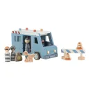 Little Dutch Holz-Polizeibus Blau Essentials mit Gummirädern