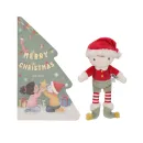 Weihnachtsbuch mit Kuschelpuppe Jim Geschenkset von Little Dutch